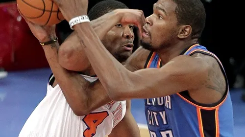 „Trăzniți” de fulger! Knicks a pierdut acasă cu Oklahoma City Thunder