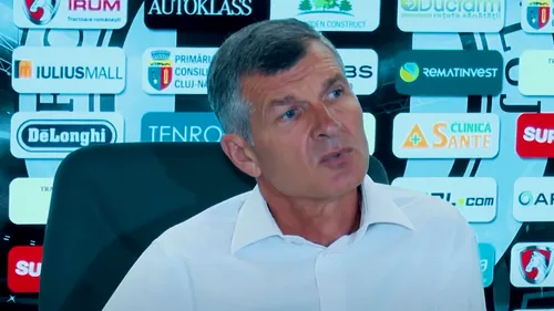 Anunțul momentului: U Cluj i-a decis viitorul lui Ioan Ovidiu Sabău după umilința cu CFR Cluj: „Acesta este următorul pas!”