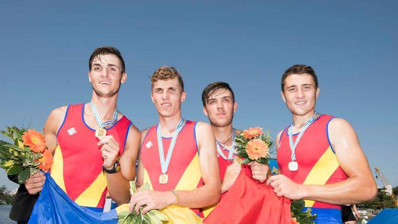 Aur și argint la Campionatele Mondiale de canotaj pentru juniori. "Am cântat imnul și-mi curgeau lacrimile"