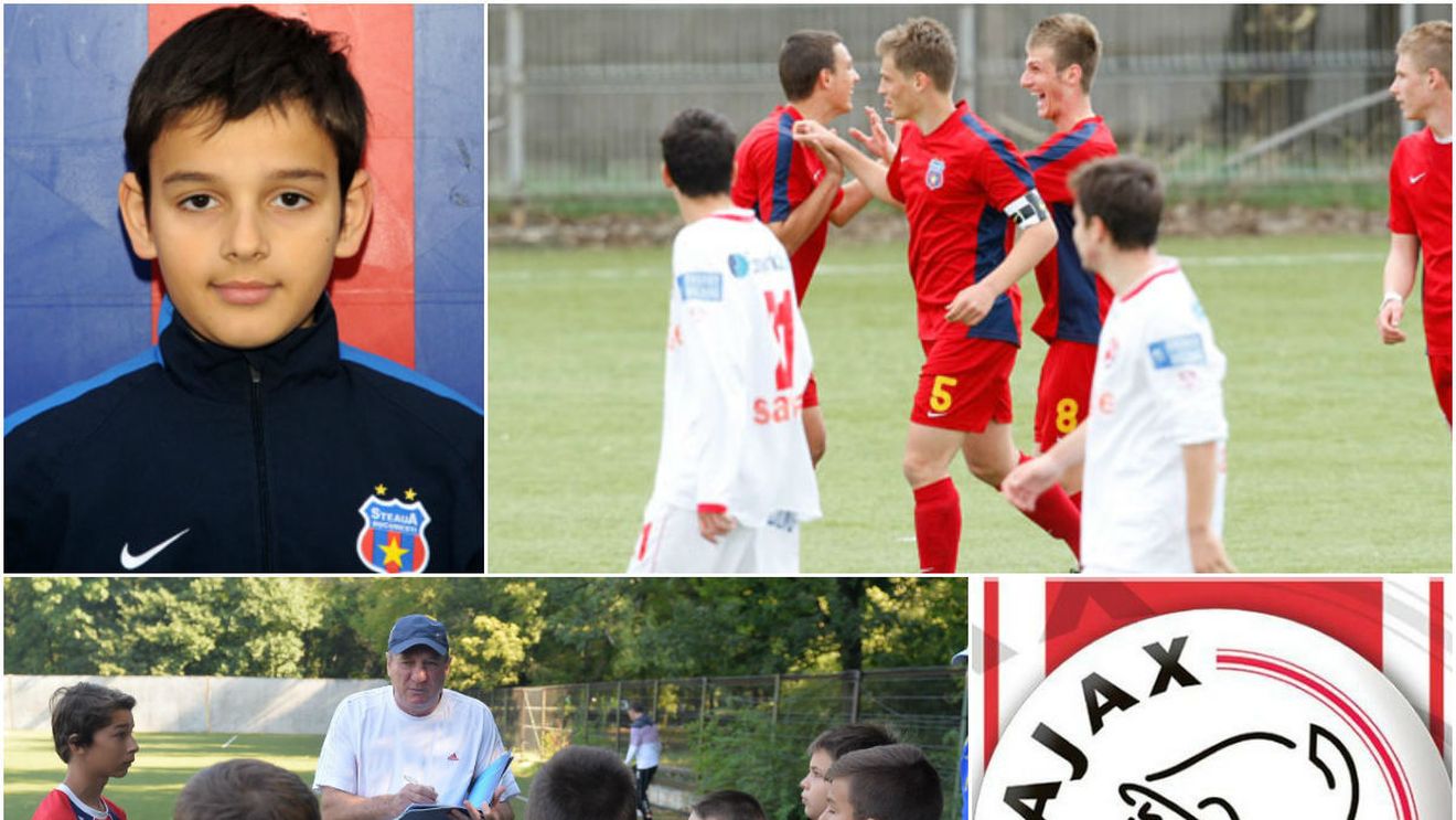 EXCLUSIV | Un copil de 14 ani, crescut de Steaua, se transferă la Ajax Amsterdam. Bumbescu: "Are calitățile pe care le avea Rădoi"