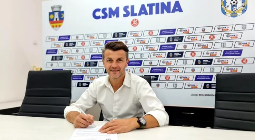 Ovidiu Burcă, numit antrenor la CSM Slatina. ”M-am întors acasă. De aici am plecat în fotbalul mare”