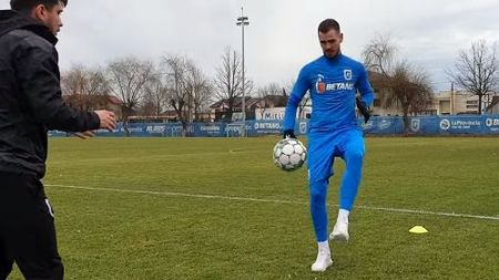 Veste excelentă pentru Universitatea Craiova! Elvir Koljic a revenit pe teren, după aproape 4 luni | VIDEO