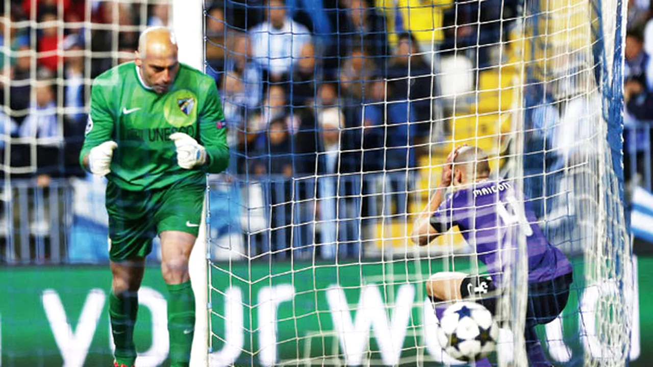 Free Willy!** Portarul Caballero a fost eroul lui Malaga în remiza cu Dortmund (0-0) din sferturile Ligii. Cifrele ULUITOARE vorbesc de la sine