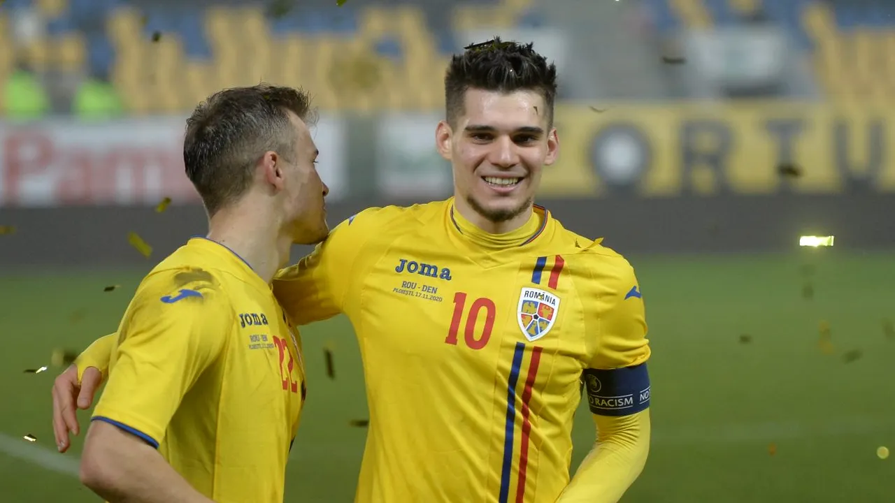 Ianis Hagi, în extaz după calificarea la EURO 2021. „Un moment frumos din cariera mea! Sunt mândru să port banderola și tricoul cu numărul 10!”