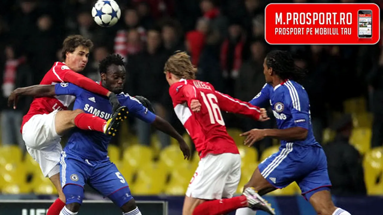 Spartak Moscova-Chelsea 0-2, în primul meci al serii din Liga Campionilor