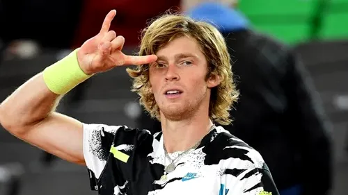 Cel mai norocos jucător de tenis. Andrey Rublev s-a calificat în semifinale fără să joace vreun punct pe durata turneului de la Doha