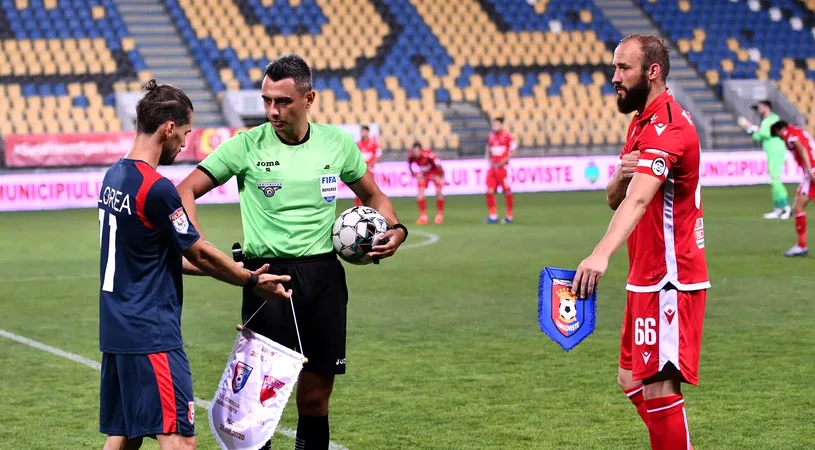 Horațiu Feșnic arbitrează meciul dintre Dinamo  și Universitatea Craiova! Statistica care îi poate motiva pe „câini”
