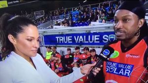 Chris Gayle, amendat cu 6.500 de euro după o remarcă deplasată la TV. VIDEO | Ce i-a spus jurnalistei care îi lua un interviu