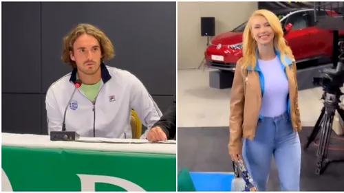 Stefanos Tsitsipas a crezut că nu vede bine! Andreea Bălan a dat iama la ceremonia premergătoare meciului Grecia - România din Cupa Davis: cum i-a lăsat mască pe cei prezenți. FOTO