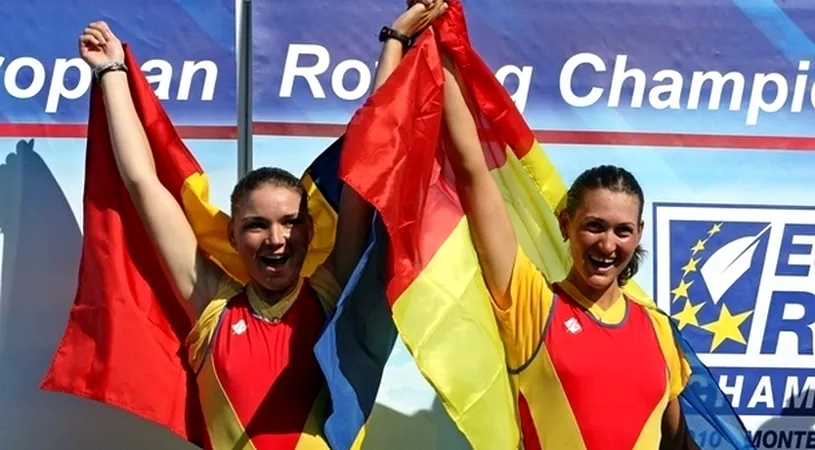 România, medalie de aur** la dublu rame fără cârmaci feminin, la CE de canotaj