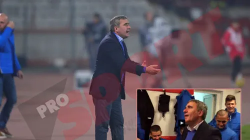 VIDEO | Hagi, în vestiarul Viitorului, bucurându-se după victoria cu Dinamo. L-a imitat pe Boban, spre amuzamentul jucătorilor săi: „Așa făceai! Te dai cu capul în jos și așa faci!”