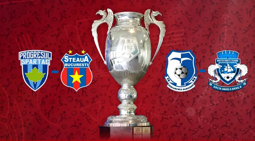 Steaua se face de râs și e eliminată de Progresul Spartac din Cupa României, la chiar primul meci din competiție. Dacia Unirea Brăila a trecut fără probleme de Pescărușul Sarichioi