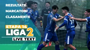 Etapa 14 Liga 2 | Metalul și Steaua au remizat în derby-ul rundei, Corvinul și AFC ASA se desprins pe primele două locuri. Pași greșiți pentru Reșița și Voluntari, iar Ceahlăul are rezultatul zilei