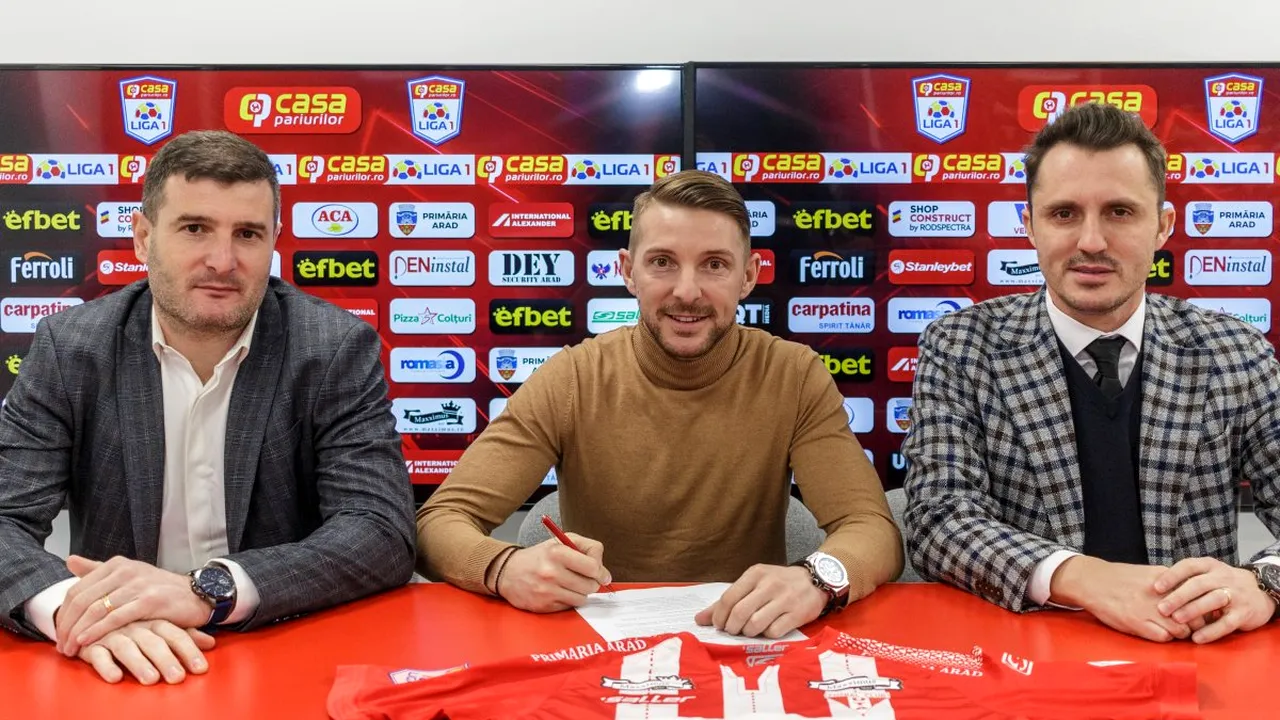OFICIAL | Liviu Antal a semnat cu UTA Arad! Ce a declarat atacantul: „Am ajuns la un club cu o istorie mare!”