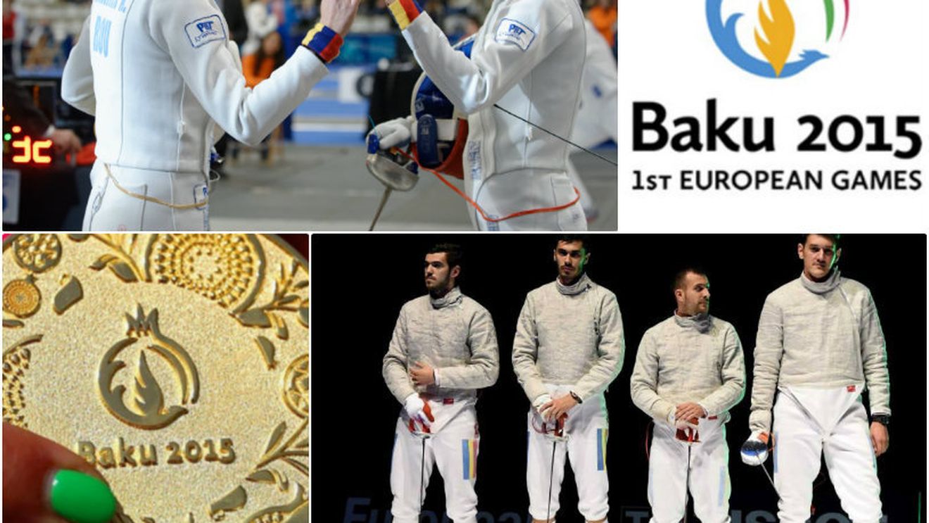 Jocurile Europene de la Baku | Ziua a 14-a. A treia medalie de aur pentru România: spadasinele au câștigat finala cu Estonia. Dolniceanu & Co au ratat dramatic titlul la sabie în fața Italiei. Înotătorul Robert Glință, locul 4 la 50 m spate