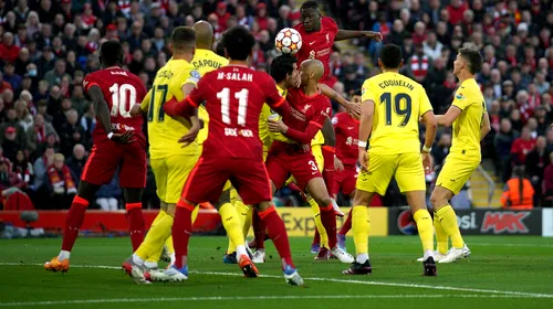 Liverpool – Villarreal 2-0. „Cormoranii” au prima opțiune la calificarea în finala Ligii Campionilor după ce au marcat de două ori în trei minute!