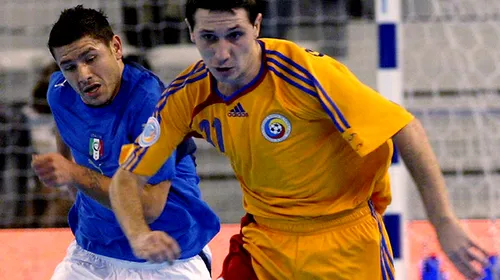 Naționala de futsal a României a pierdut primul meci al grupei preliminare pentru EURO-2012