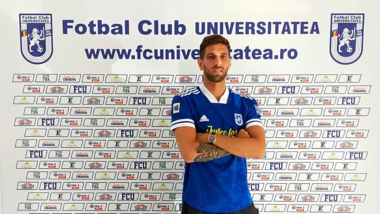Adrian Mutu a transferat un fotbalist care a fost antrenat de Costel Gâlcă! Este al cincilea jucător adus la Craiova în această vară