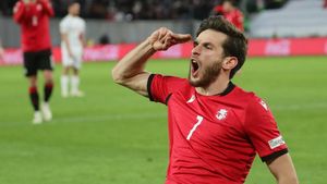 Jucătorul Universităţii Craiova i-a oferit un assist lui Kvaratskhelia, starul de la PSG, iar naţionala lor a reuşit scorul zilei în Liga Naţiunilor! Alţi doi fotbaliști din Superligă, implicaţi în meci
