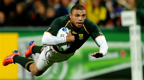 Sud-africanul Bryan Habana a egalat recordul de eseuri la Cupa Mondială de rugby