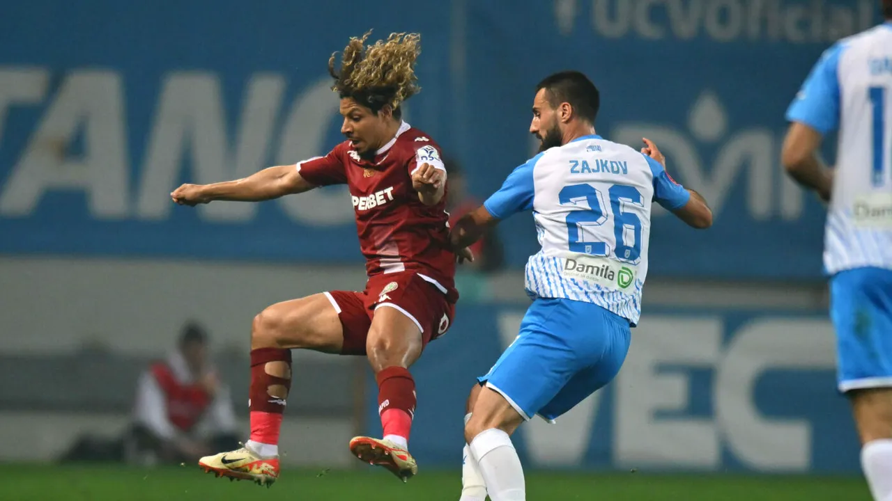 Universitatea Craiova - Rapid 2-1, în etapa 2 a play-off-ului din Superliga. Gazdele se apropie la patru puncte de FCSB, oaspeții sunt out din lupta la titlu!