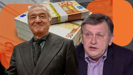 Gigi Becali, atac fără precedent la Crin Antonescu: „Eu joc un meci şi iau două milioane de euro, tu ceri 25 de euro de la nevastă ca să bei o bere la Bruxelles". EXCLUSIV
