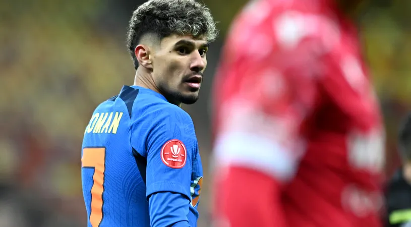 A venit și pedeapsa pentru Florinel Coman. Cât e suspendat fotbalistul FCSB după ce a luat cartonaș roșu intenționat