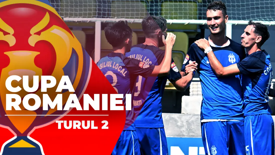 Cupa României, Turul 2 | 15-0, scorul rundei. Cele opt echipe din Liga 2 s-au calificat mai departe. Trei jocuri s-au decis în prelungiri, altele patru la lovituri de departajare