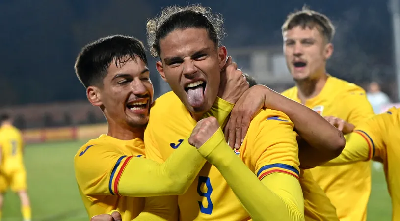 ”Slătineanul” Atanas Trică, marcator pentru România U20 în remizat de la Târgoviște cu Portugalia. Curelea a utilizat trei din cei cinci jucători convocați din Liga 2