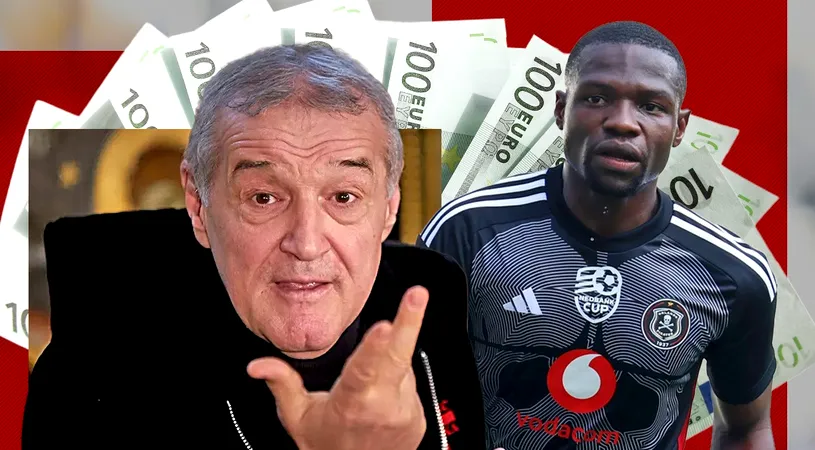 Gigi Becali, ofertă secretă pentru transferul atacantului sud-african Tshegofatso Mabasa! Toate detaliile negocierilor dintre FCSB și Orlando Pirates. EXCLUSIV