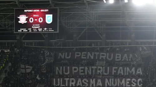 Ce n-ai văzut la TV în derby-ul Rapid – Universitatea Craiova 1-0. Mesajul superb afișat de suporterii gazdelor și care a trecut neobservat în vacarmul din Giulești. SPECIAL