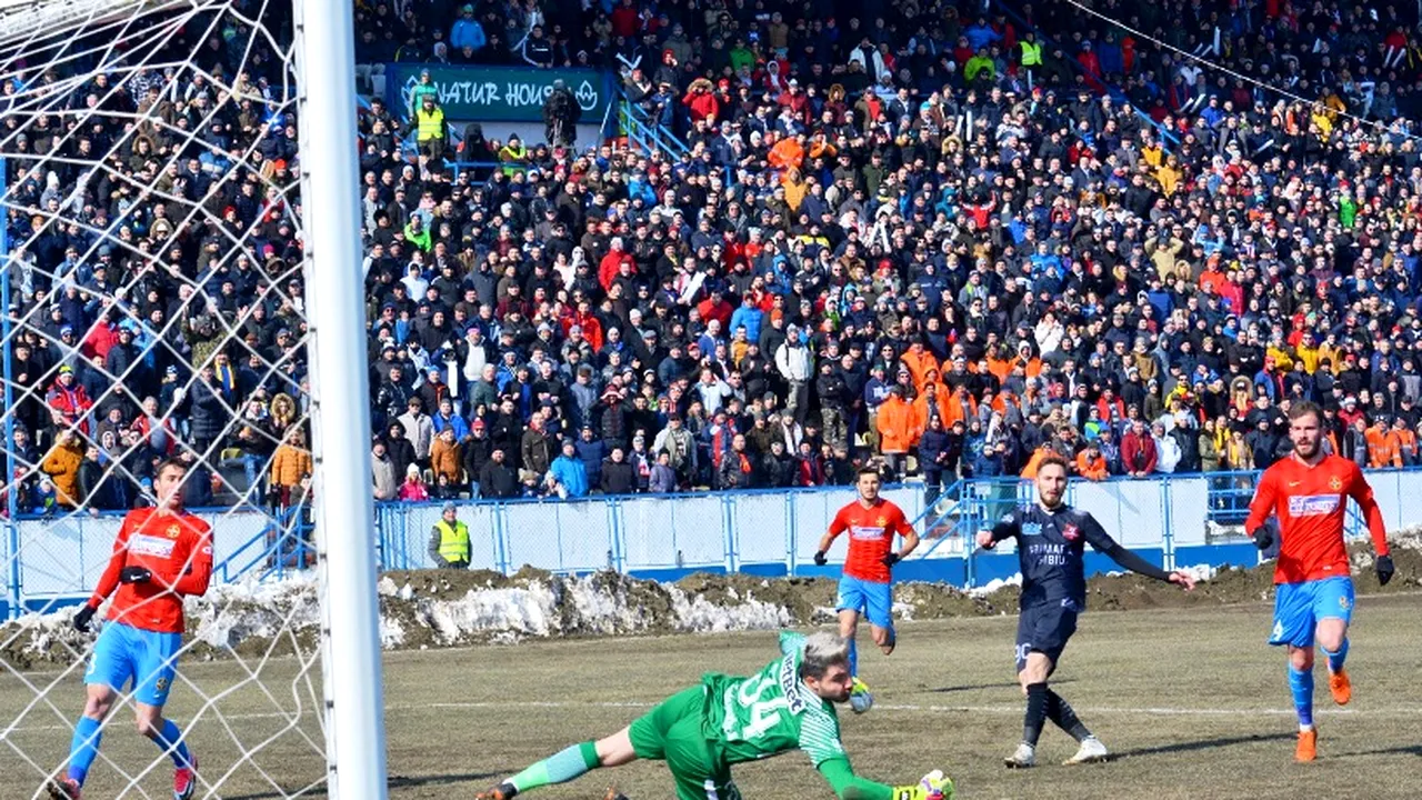 Rusu și râșii! Hermannstadt - FCSB 3-0, un meci în care atacantul gazdelor și-a bătut joc de echipa lui Nicolae Dică