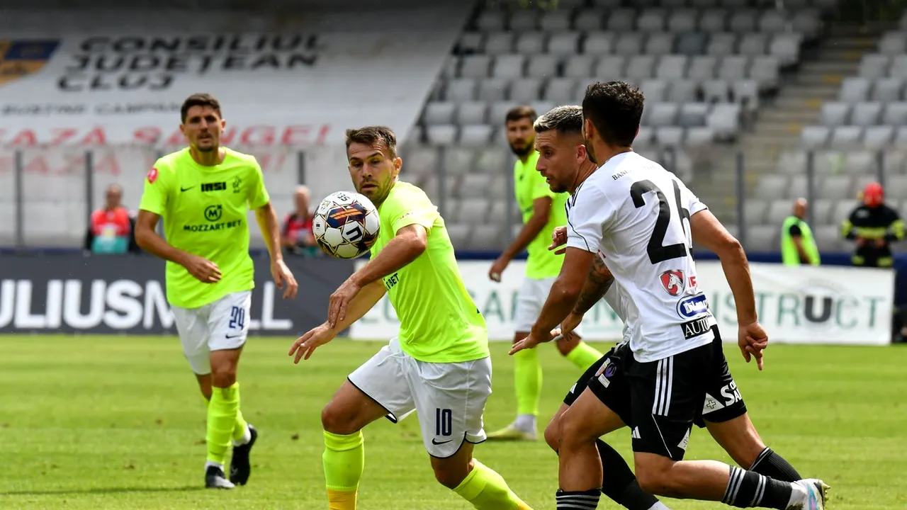 U Cluj - Poli Iași 0-2, în etapa a 8-a din Superliga | Alin Roman, dublă pentru gruparea din Copou