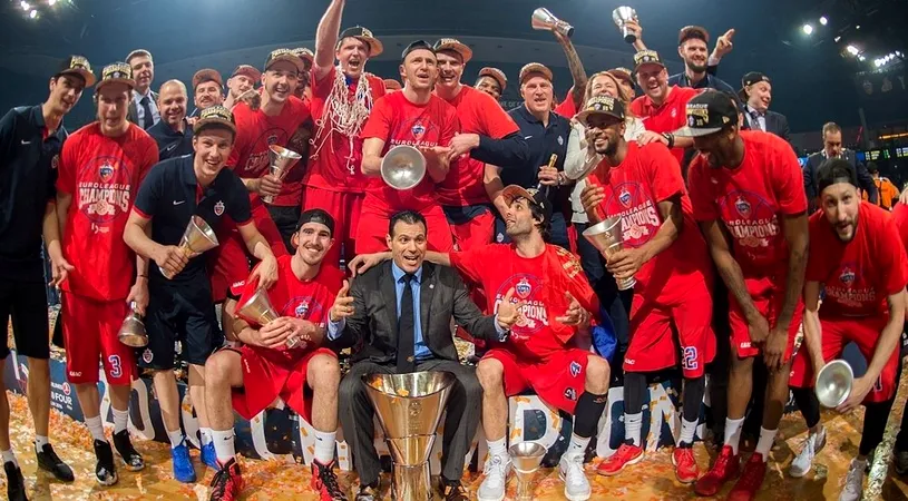 CSKA Moscova a câștigat trofeul Euroligii în baschetul masculin, după o finală dramatică susținută cu Fenerbahce Istanbul