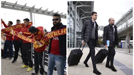 "Ar fi un vis!!!" Moment genial cu fanii Galatei în Basel! Cum au reacționat când i-au văzut pe jucătorii Stelei și ce român au cerut în Turcia. FOTO