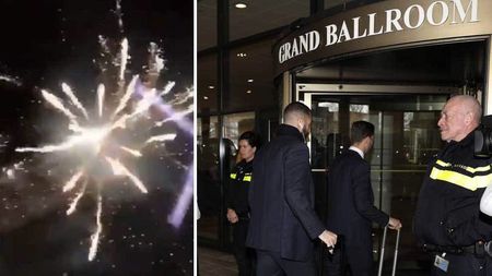 Înainte de Liga Campionilor nu se doarme! VIDEO | Fanii lui Ajax au "petrecut" cu artificii, torțe și petarde la hotelul unde s-a cazat Real Madrid