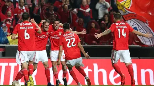 Benfica a făcut scorul sezonului în Europa. Culmea, la pauză era „doar” 3-0