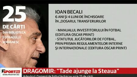 VIDEO | Jurnaliștii ProSport au încercat să cumpere în direct una dintre cărțile publicate de Ioan Becali. Răspunsul năucitor primit de la una dintre editurile preferate de "savanții" din fotbalul românesc