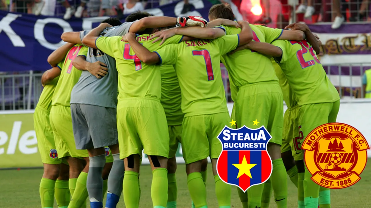 PRO TV** va transmite Steaua - Motherwell!