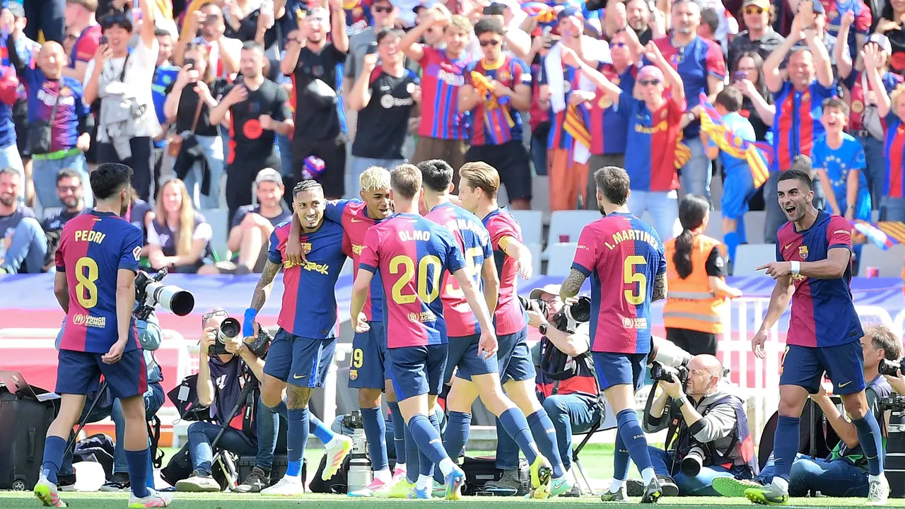 🚨 Barcelona – Real Madrid 4-3, în etapa 35 din La Liga. Catalanii au cu 7 puncte mai mult decât marea rivală, cu 3 etape înainte de final