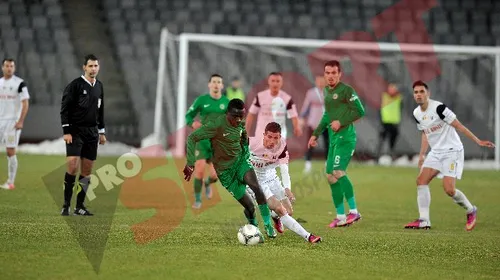 „U” inspiră oxigen:** U Cluj – Concordia 1-0! Janos Szekely a oferit un assist la doar câteva minute de la revenire