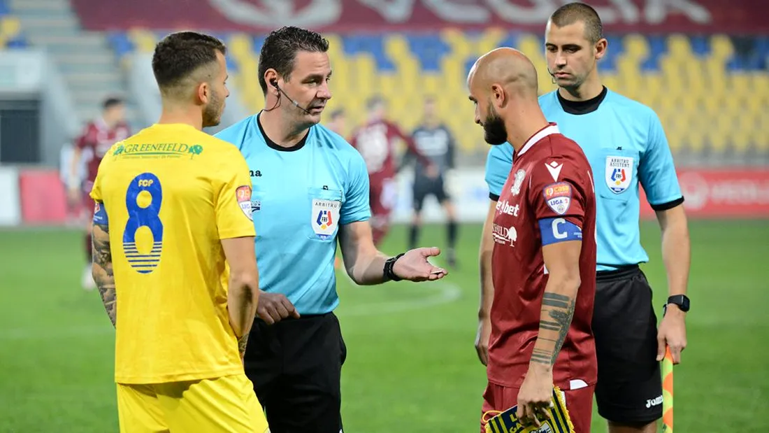 ”Rezultatul de la Ploiești a fost viciat de greșeli mari la goluri”. Rapid acuză arbitrajul din ”Primvs Derby”. A făcut analiză video și solicită FRF să ia măsuri