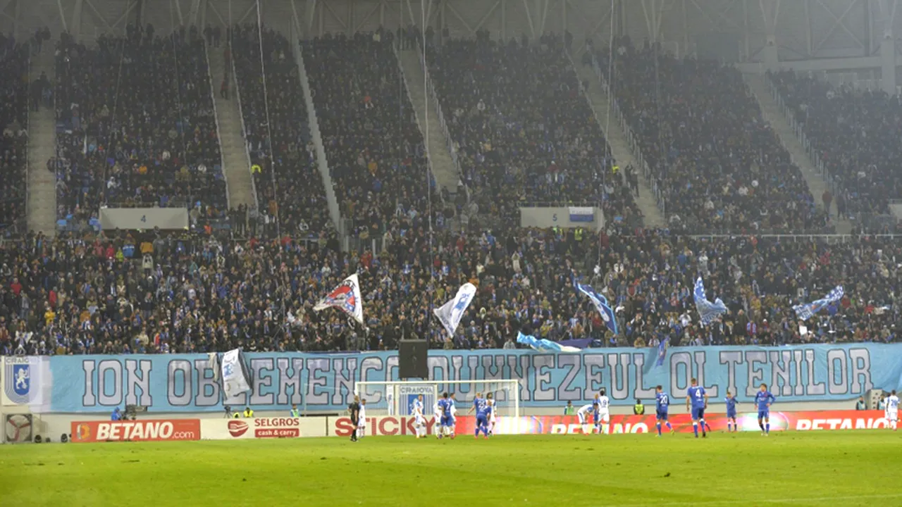 Derby-ul Craiova - FCSB, primul meci cu casa închisă pe 