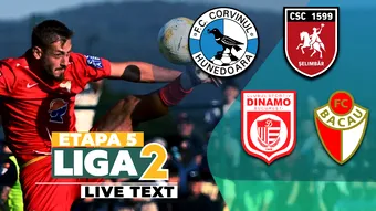 Corvinul câștigă cu emoții contra CSC Șelimbăr, după ce a fost condusă de două ori acasă. CS Dinamo și FC Bacău au remizat la Buftea