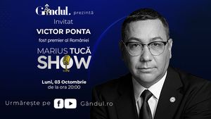 Marius Tucă Show începe luni, 3 octombrie de la ora 20.00, live pe gândul.ro