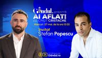 „Ai Aflat! cu Ionuț Cristache” începe miercuri, 27 mai, de la ora 15.00, live pe Gândul. Invitat: Ștefan Popescu