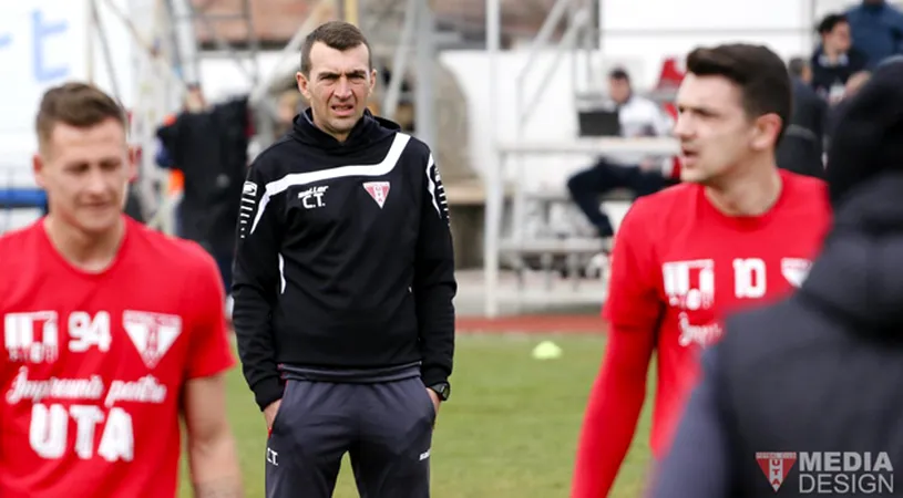 Utiștii, mulțumiți după remiza cu FC Hermannstadt.** 