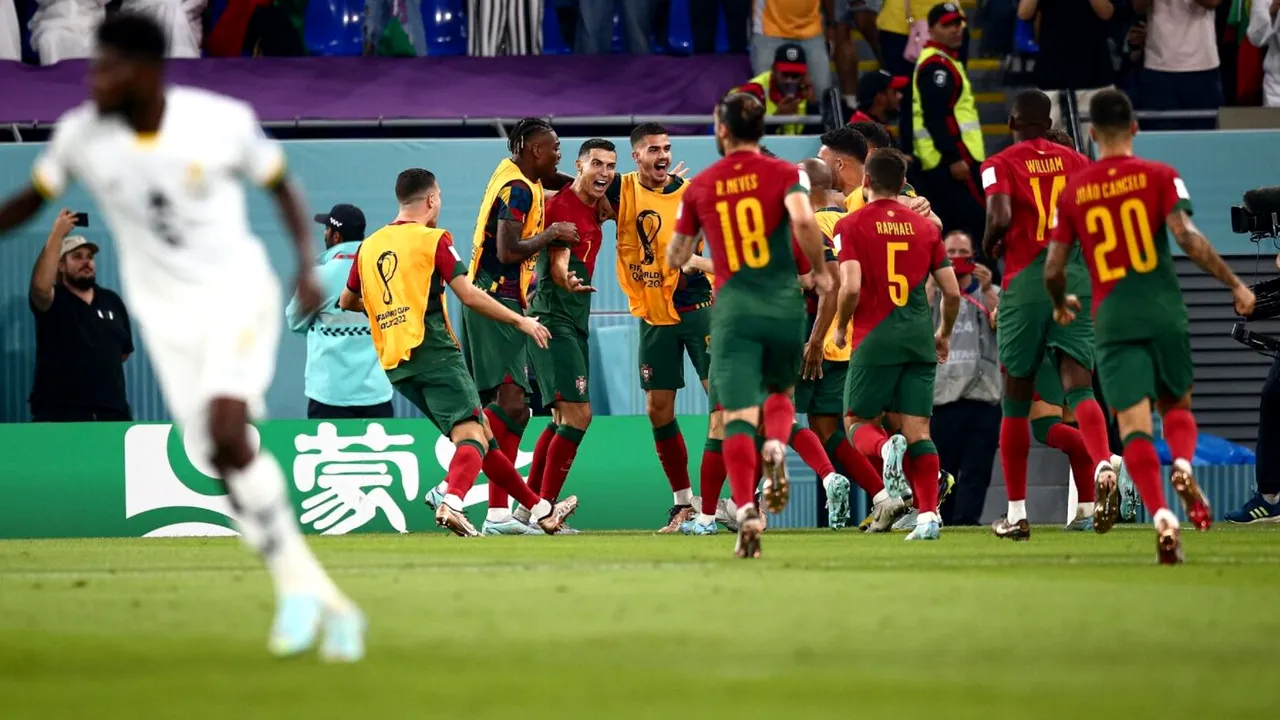 Portugalia - Ghana 3-2, în Grupa H de la Campionatul Mondial din Qatar! Victorie cu mari emoții pentru echipa lui Cristiano Ronaldo