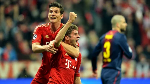FOTO „Kassa-i” în fotbal!** Cei de la BarÃ§a au comis două hențuri evidente în prima repriză, Bayern a rămas cu buza umflată. Cum au arătat fazele