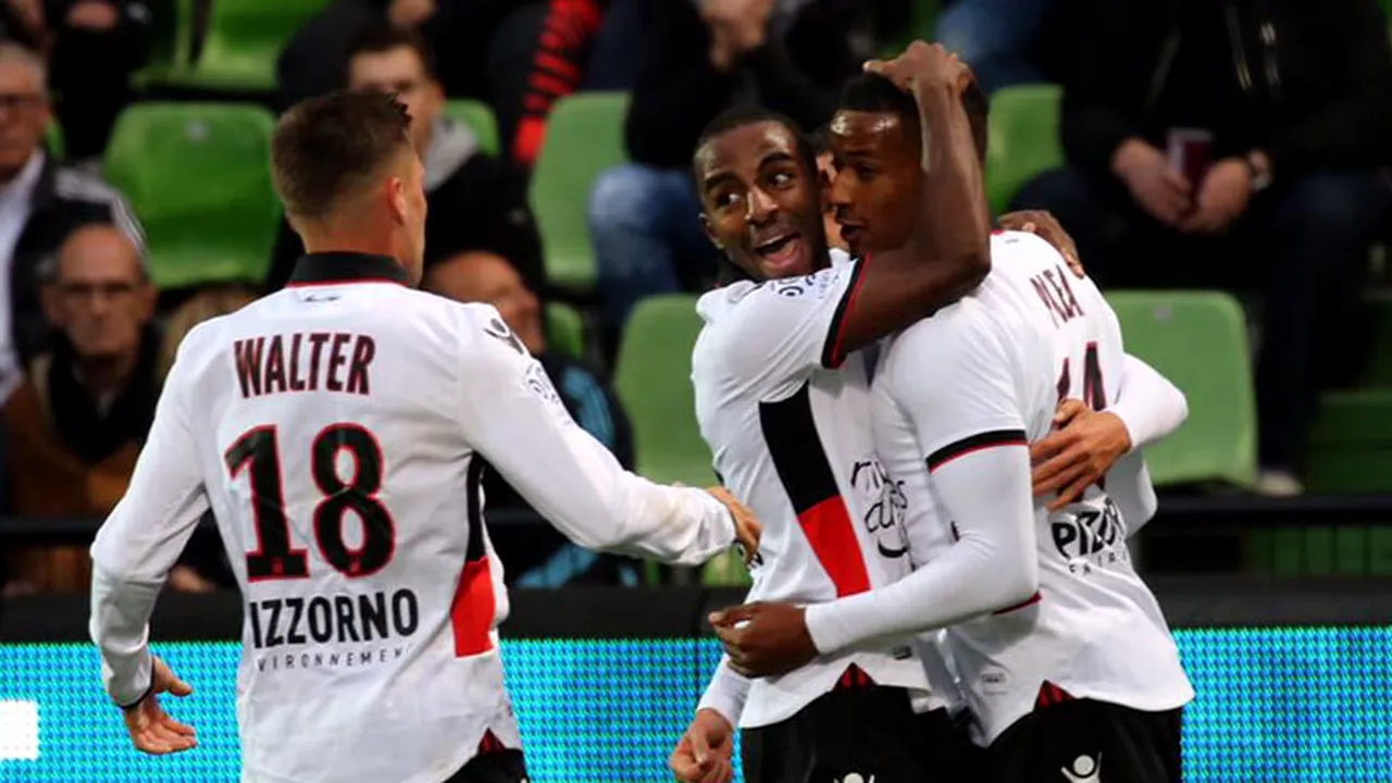 OGC Nice se menține pe primul loc în Ligue 1, după ce a învins-o pe Metz, în deplasare, scor 4-2